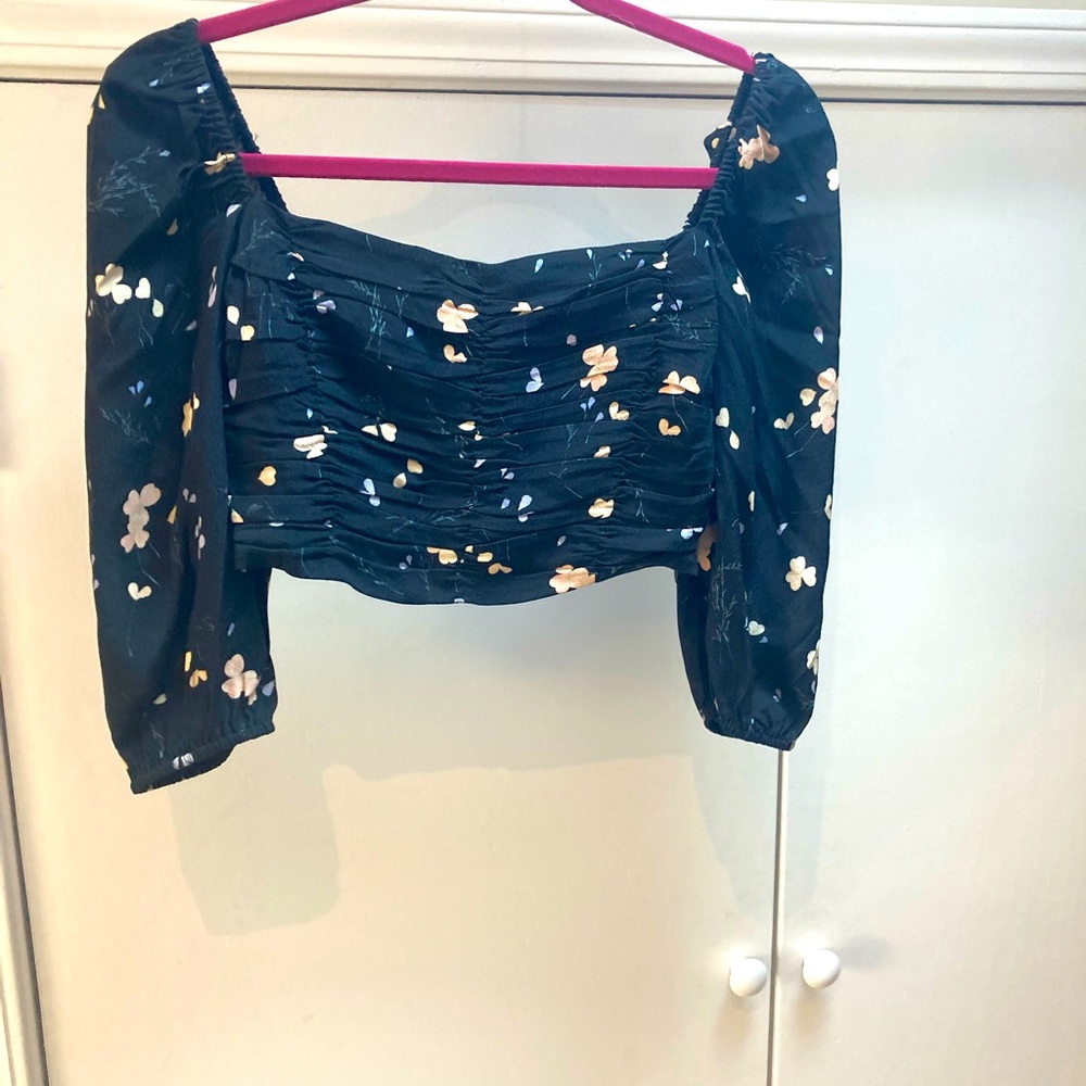 Aritzia Crop Top Blouse